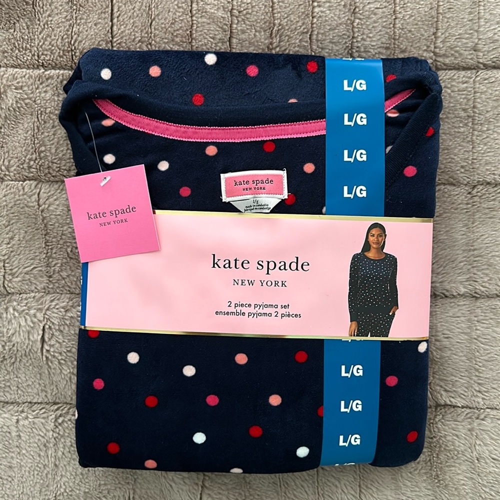 Kate spade polka dot Pajama set